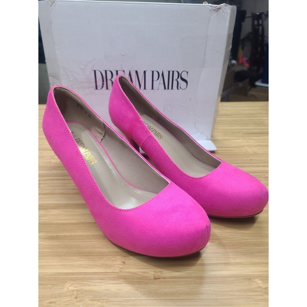 Dream Pairs Pink Women's Bridal Pump Shoes Size 8.5